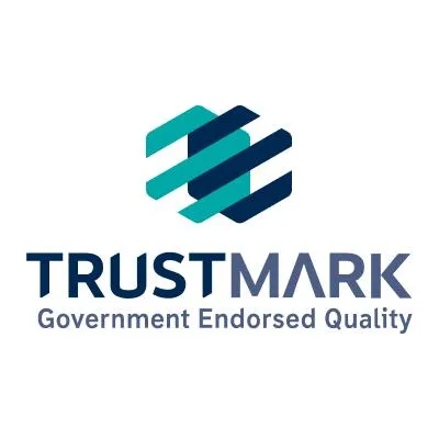 Trust mark logo.